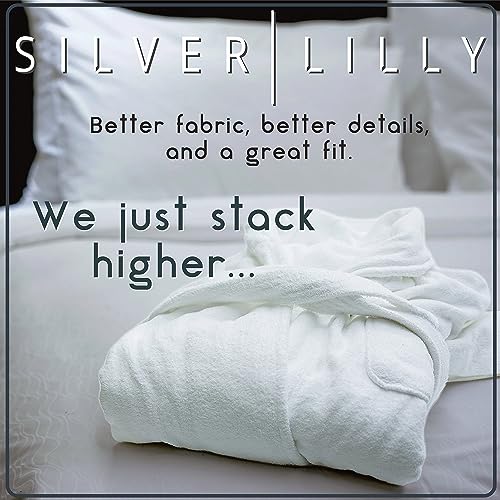 Silver Lilly Womens Plush Fleece Bath Robe, Fluffy Long Bathrobe, Great Gift for Mother's Day, Grandma, Daughter, Sister, Wife, Friend - Image 4