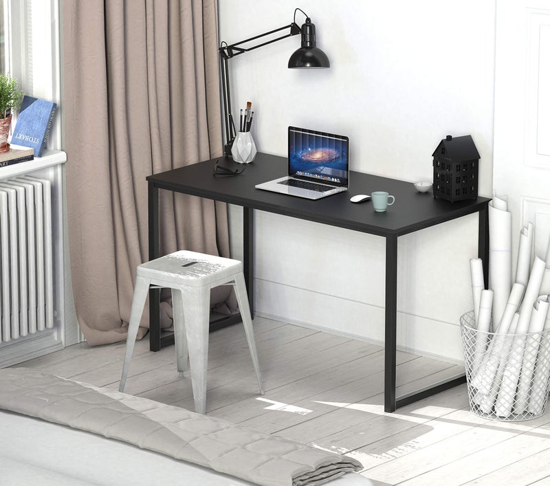 SHW Mission 40-Inch Home Office Computer Desk, Black - Image 4