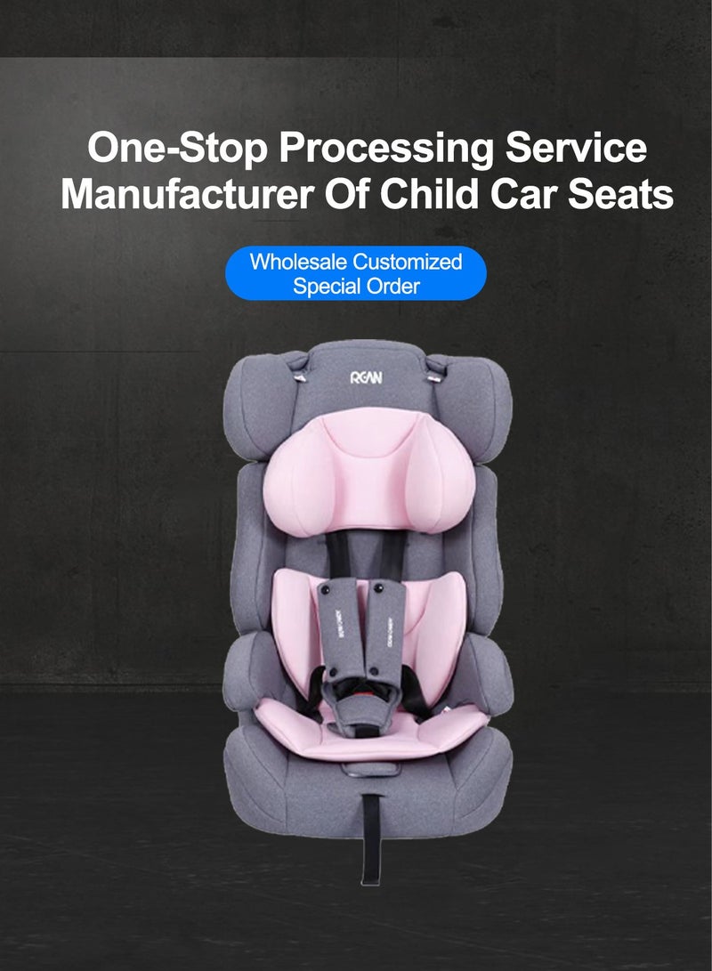 ما بيبي محمول قابلة للطي مقعد سيارة الطفل مع زيادة وسادة مقعد السلامة للأطفال من 9 أشهر إلى 12 سنة - Image 2
