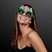 FlashingBlinkyLights Glitter Christmas Tree Light Up Flashing LED Sunglasses - Image 3