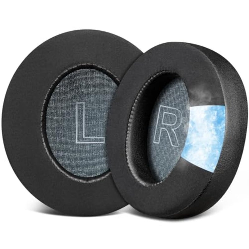 Cooling Gel Earpads Replacement for Anker Soundcore Life Q30/Q35 Headphones, Ear Pads Cushions with Ice Silk Fabric, High-Density Noise Isolation Foam - Black - Image 1
