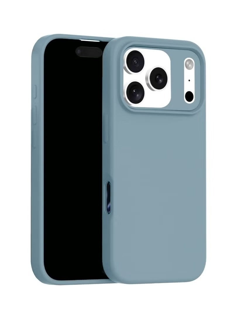 ACLIX Apple iPhone 17 Pro 5G (2025) Soft Liquid Silicone Case Cover – Slim, Shockproof, Anti-Scratch & Anti-Fingerprint Protective Back Case with Microfiber Lining – Ivory Blue - Image 1