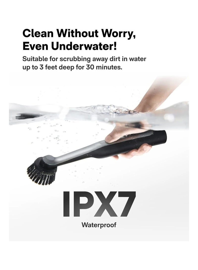 هوتو فرشاة تنظيف كهربائية دوارة - فرشاة تنظيف مقاومة للماء وقابلة لإعادة الشحن مع 12 رأسًا - Image 2