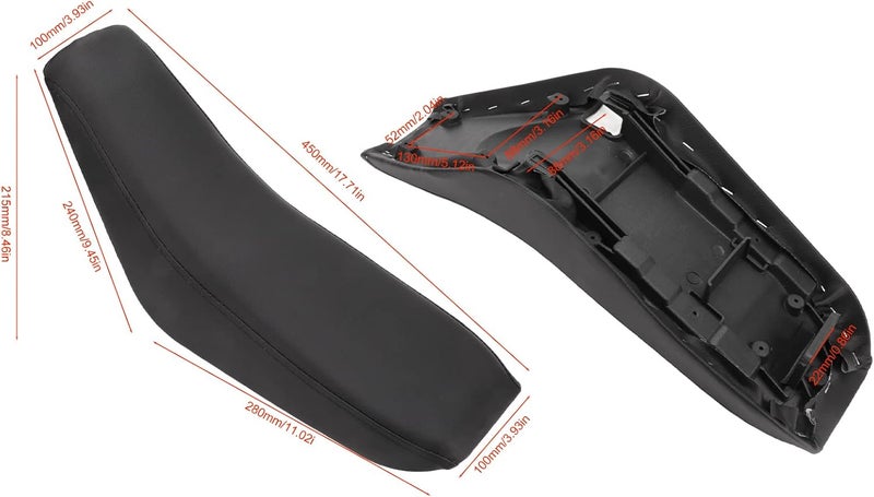 woobles Motorcycle Seat Cover, Dirt BikeSeat Cover Cushion Soft Foam Comfortable Seat Pad for CRF50 XR50 50cc‑160cc Pit Dirt Trail Bike - Image 4