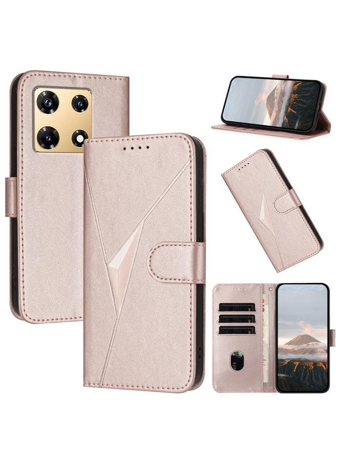 S-TOP Case For Infinix Note 30 Pro Triangle Pattern Buckle Clasp Leather Phone Case - Image 1