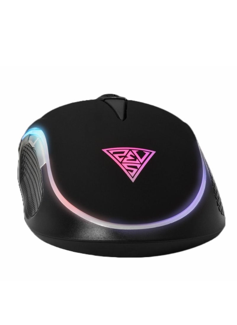 GAMDIAS - Zeus E2 RGB Gaming Mouse 3,200 DPI + NYX E1 Gaming Mouse Pad 23.5 X 18 CM - Image 1