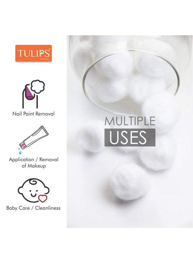 Tulips White Cotton Balls ((100+20N Free) Pack Of 3) - Image 4