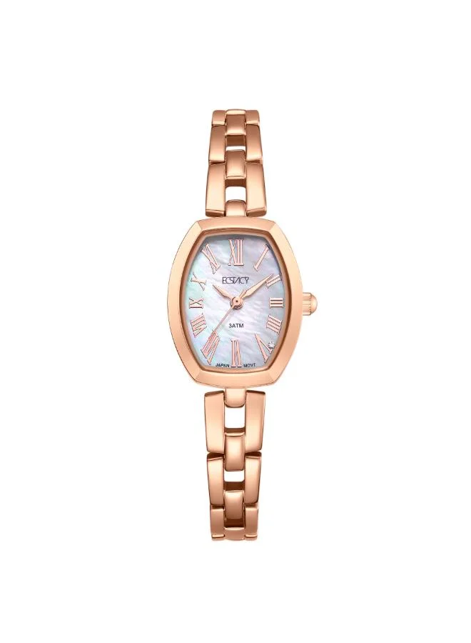 ECSTACY Women's 304 solid stainless steel Analog Watch E25512-RBKW - 20.5 mm