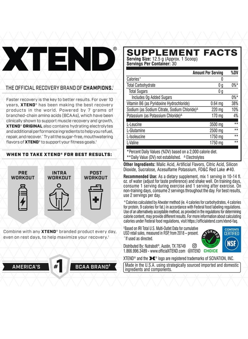 اسكتيند اكستند بى سى ايه ايه بعد التمرين لتعافي العضلات، مشروب مع الأحماض الأمينية 7 جم للرجال والسيدات, بطعم بطيخ اكسبولجن, 30 جرعة - Image 5