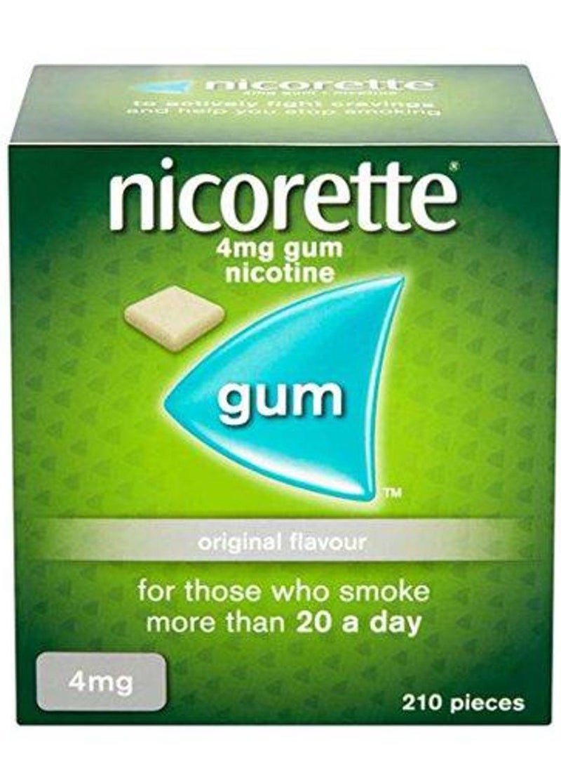 Nicorette Original 4mg Gum 210 Pieces - Image 2