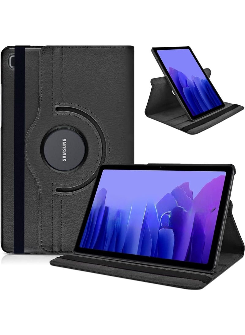 Protective Cover for Samsung Galaxy Tab A 10.1 inch (2019)[T510/T515], 360° Rotatable Smart Stand, Leather Folio Flip Cover with Multi-Angle Viewing, Auto Wake Sleep (black)