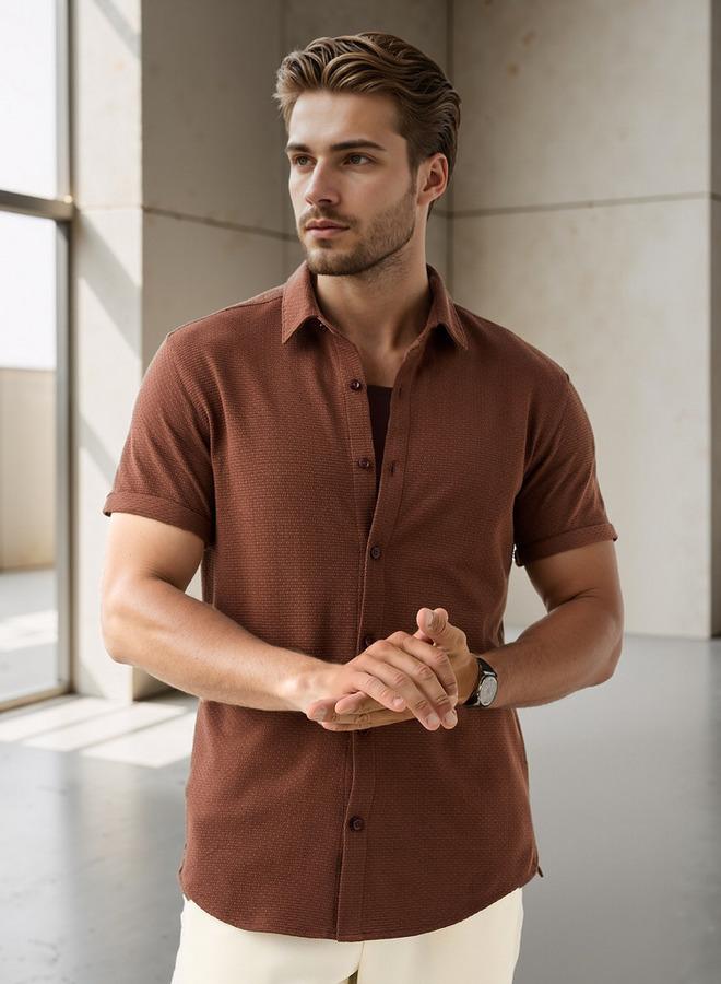 ايكونيك قميص أيكونيك بقصة ضيقة ونقوش مميزة - Image 1