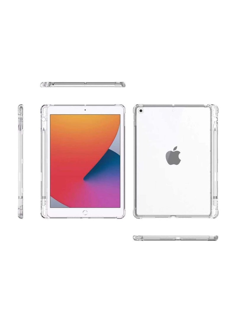 Rock Pow Case for New iPad 10.2 7th/8th/9th Gen 2021/2020/2019 with Pencil Holder,Thin Slim Transparent TPU Cover - Image 3