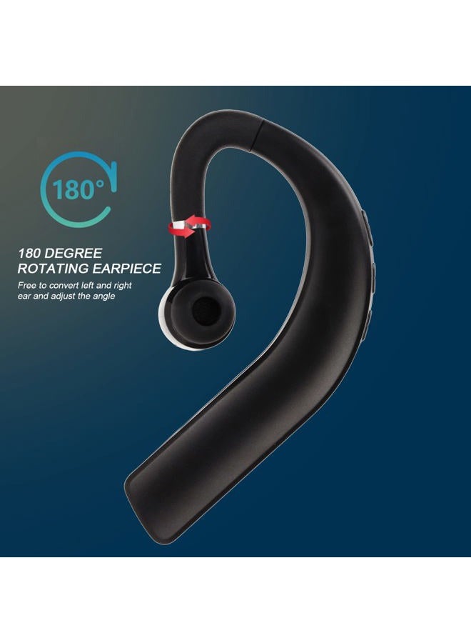 Ashata Bluetooth Earpiece for Cell Phone,Single Ear IPX5 Waterproof Bluetooth 5.2 Earphone,180 Degree Rotating Ear Hook Earphone,for Sport,Running,Driving,Business - Image 5