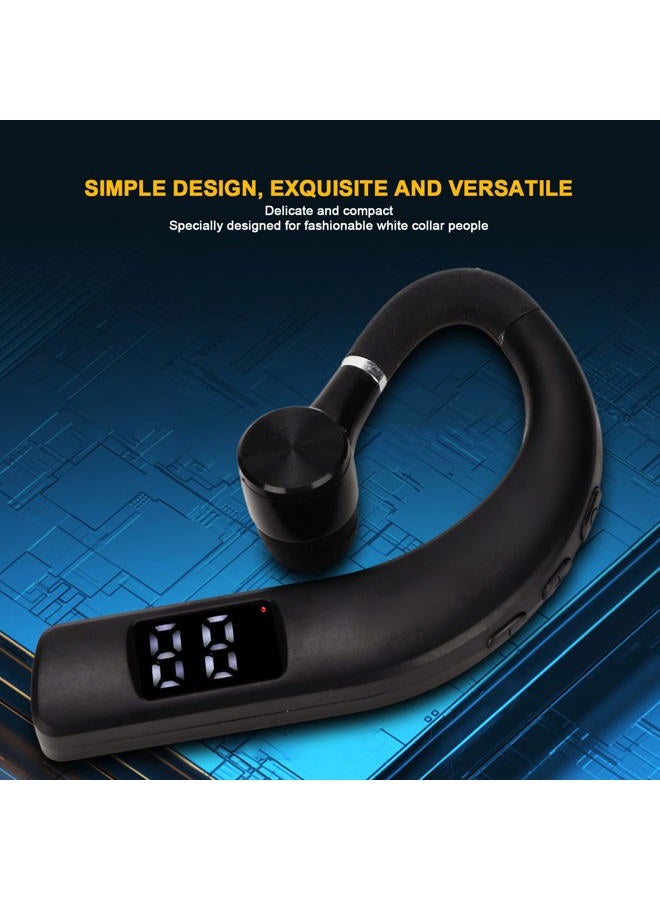 Ashata Bluetooth Earpiece for Cell Phone,Single Ear IPX5 Waterproof Bluetooth 5.2 Earphone,180 Degree Rotating Ear Hook Earphone,for Sport,Running,Driving,Business - Image 4