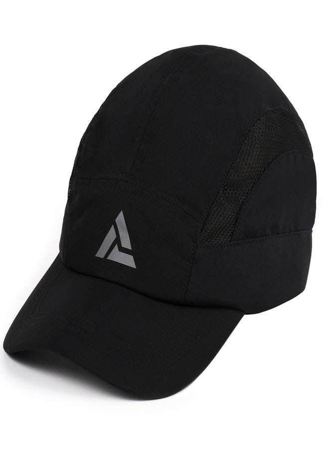 ACTIFIT Unisex Sports Cap for Men and Women, Lightweight, Breathable Baseball Cap for Outdoor, Gym, Running, Training, 100% Polyester, Black, Pack of 1 - Image 1