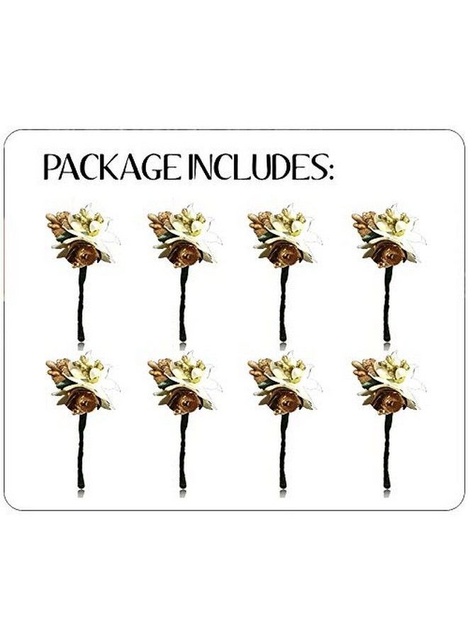 2148 Hair Pins Clips Hair Buns Hair Styles Artificial Flowers Accessories For Women Golden Pack Of 1 - pzsku/ZAF8494C8E29CB2901150Z/45/_/1690022089/525509a5-7f1d-4f71-b8c0-fe39b7131365