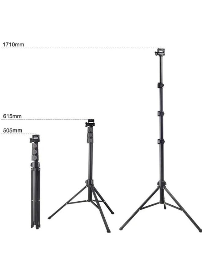 جيه ماري حامل ثلاثي القوائم MT-36 قابل للتعديل مع مشبك حامل هاتف عالمي، مرن وقابل للحمل، متوافق مع كاميرات DSLR والكاميرات الرقمية وكاميرات الحركة والهواتف الذكية - خفيف الوزن للسفر والتدوين بالفيديو - Image 4