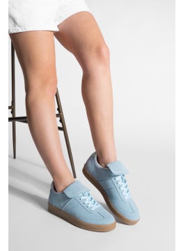 MARJIN Women's Sneaker Tongue Detail Retro Sneakers Suede Vinas  - Image 2