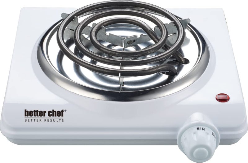 Better Chef Basic Countertop Burner | Enamel Exterior | Rubber Feet | Variable Temp (Single) - Image 3