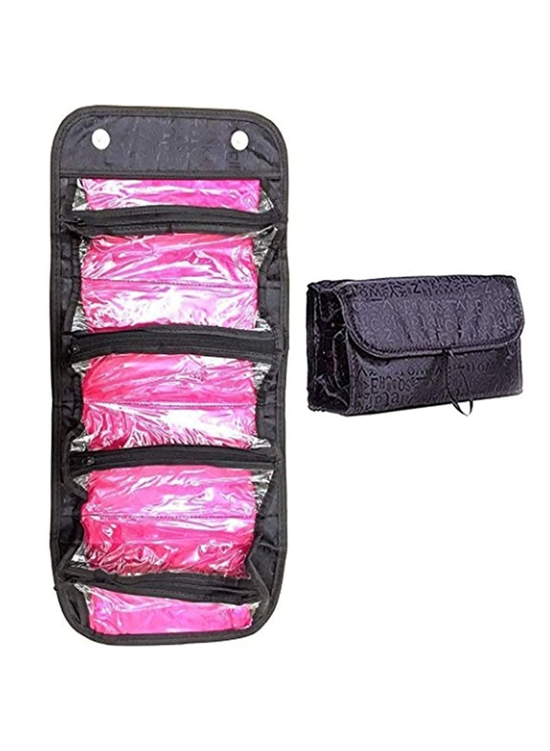 بلومنغ تايم منظم أدوات الزينة رول إن جو أسود / وردي - Image 1