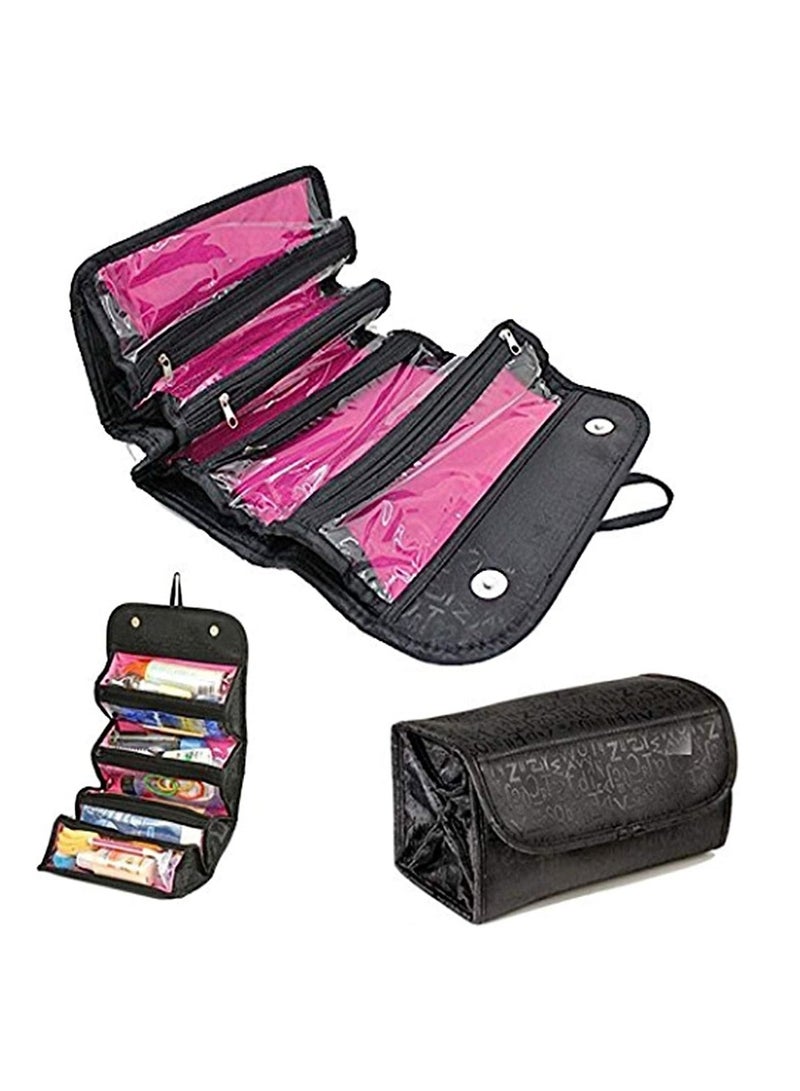 بلومنغ تايم منظم أدوات الزينة رول إن جو أسود / وردي - Image 2