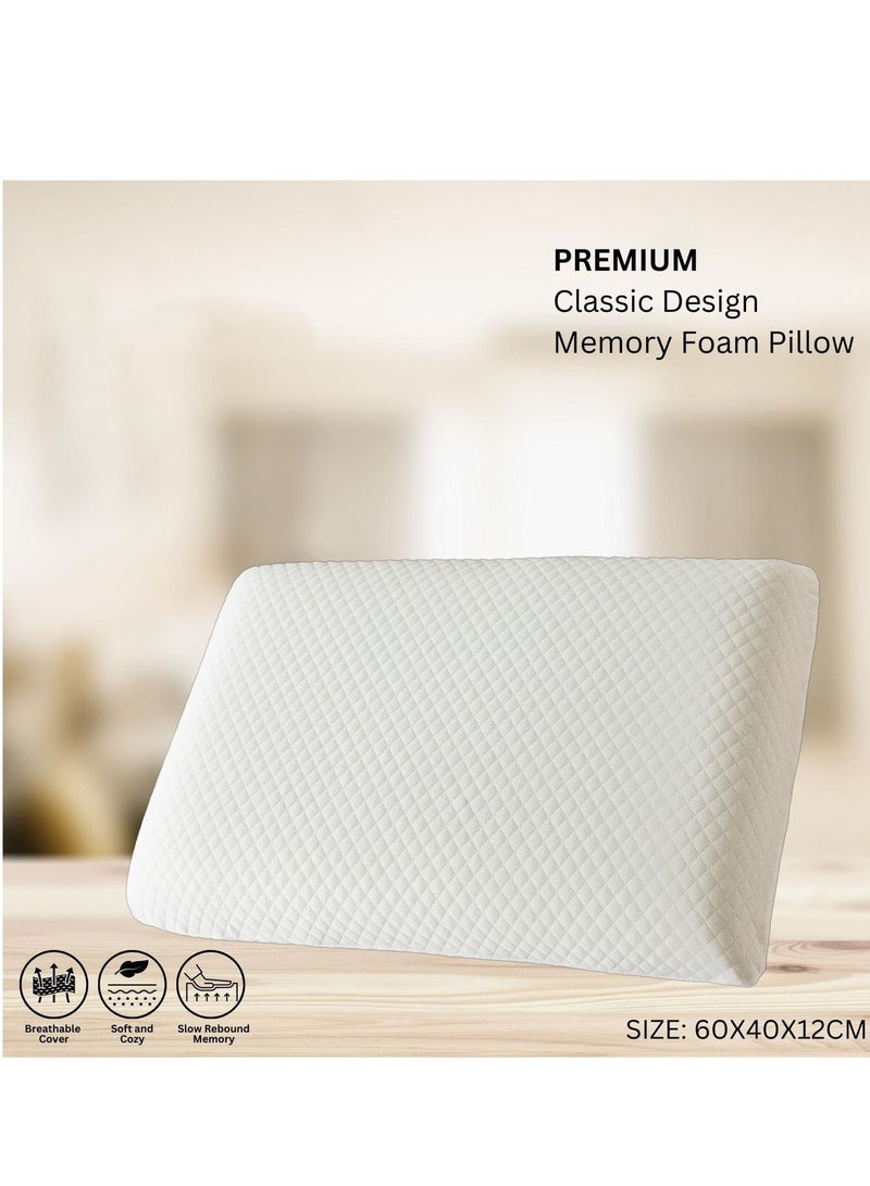 Classic premium memory foam pillow