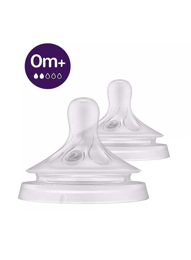 Philips Avent Pack Of 2 Natural Response Teat, SCY962/02 - Image 1