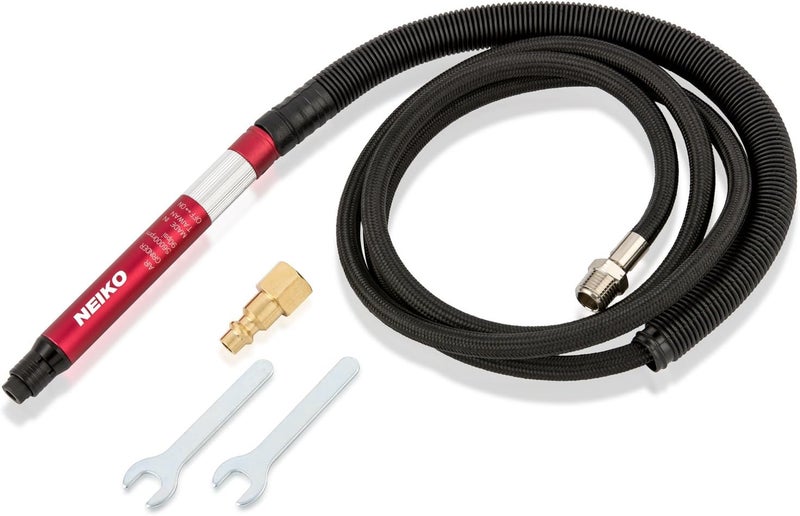 NEIKO Micro Air Die Grinder - Pencil Type, 54,000 RPM for Precision Cleaning and Polishing, Red - Image 1