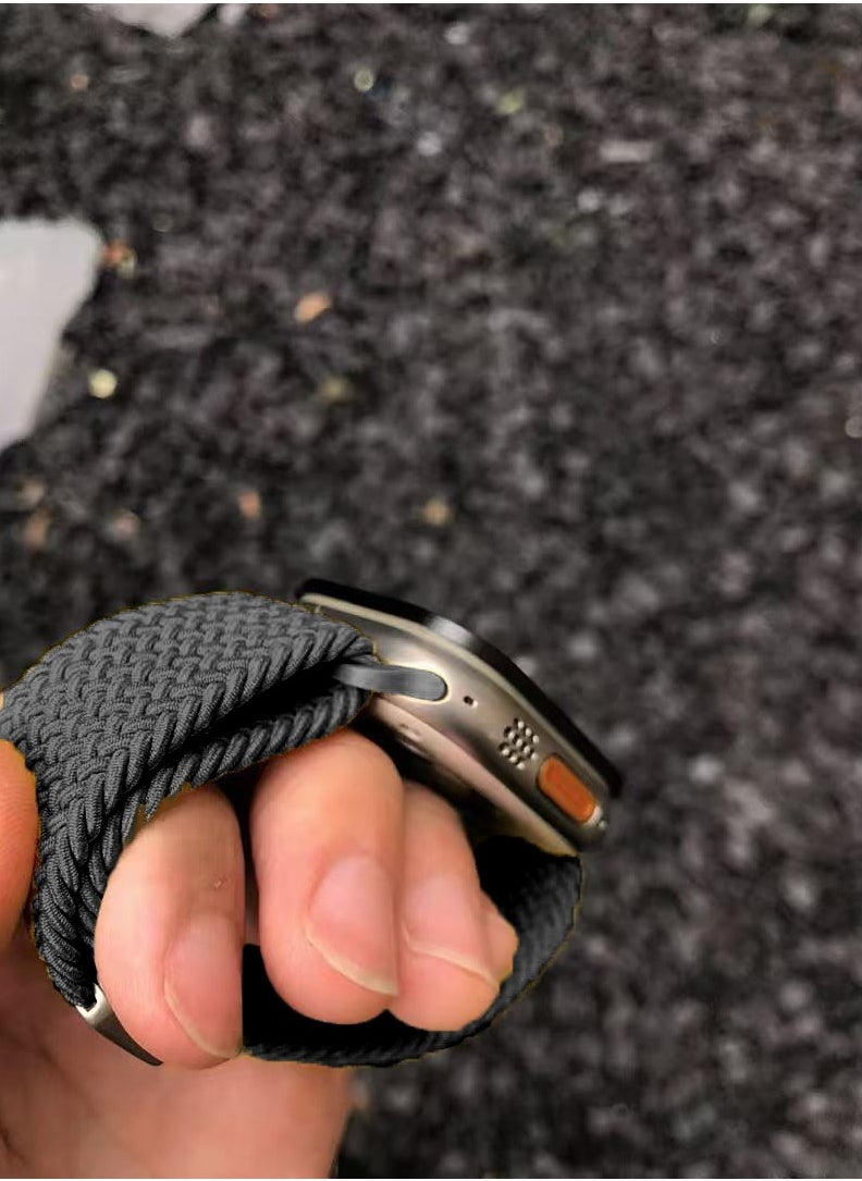 سام واقي شاشة ممتاز إطار الألومنيوم لأبل واتش الترا 1/2 49mm - أسود  - Image 2
