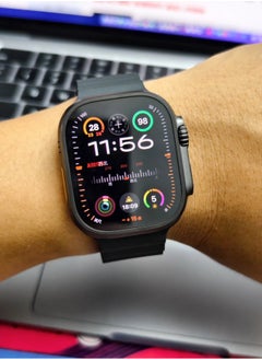 Samu Aluminum alloy frame protective film Apple Watch Ultra size 49 Black  - Image 3