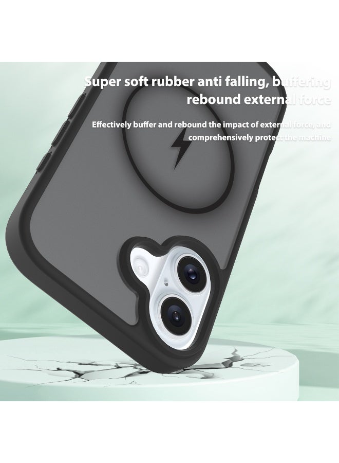 NIBEMINENT TPU Skin Feel Protection Case With Magsafe For iPhone 14 Pro Max, Black - Image 2