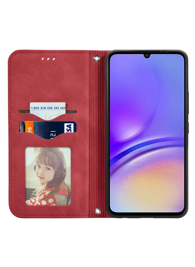 S-TOP Case For Samsung Galaxy A06 Retro Skin Feel Magnetic Leather Phone Case - Image 3