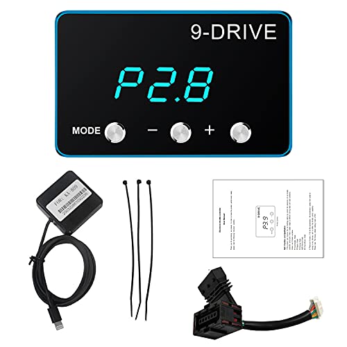 HPEVA Throttle Response Controller,9 Drive Throttle Controller,Electronic Racing Pedal Accelerator for RAM 1500 New Body Style Wrangler JL Gladiator JT for NISSAN Titan Trucks Chevrolet Malibu Cruze(809) - Image 1