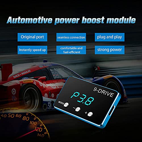 HPEVA Throttle Response Controller,9 Drive Throttle Controller,Electronic Racing Pedal Accelerator for RAM 1500 New Body Style Wrangler JL Gladiator JT for NISSAN Titan Trucks Chevrolet Malibu Cruze(809) - Image 3