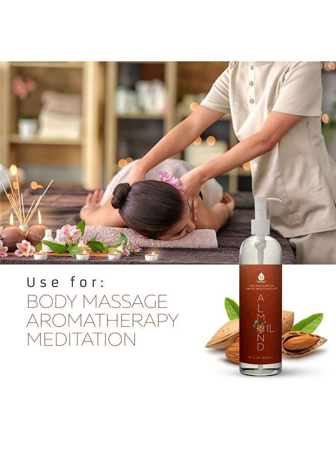 Pursonic 100% Natural Sweet Almond Oil For Aromatherapy Essential Oils Moisturizing And Massage - Image 3