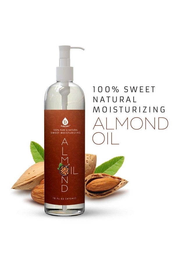 Pursonic 100% Natural Sweet Almond Oil For Aromatherapy Essential Oils Moisturizing And Massage - Image 2