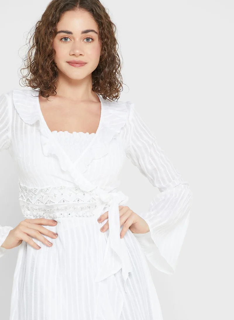 RIVER ISLAND Waterfall Maxi Beach Kaftan