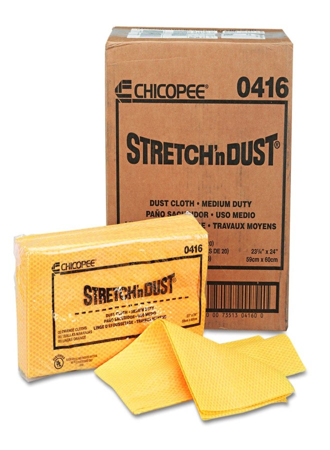 Chicopee Stretch'n Dust 0416 Medium Duty Dust Cloth, Yellow/Orange 24-Inch x 24-Inch (100 Count, 5 bags of 20) - Image 4