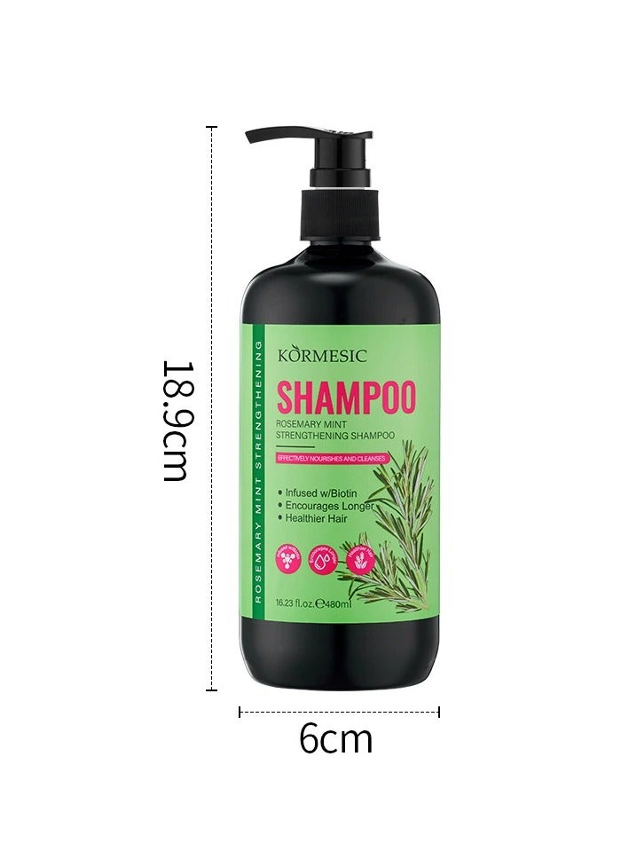 Kormesic Rosemary Mint Shampoo - 480ml Refreshing & Oil-Control Shampoo - Image 1
