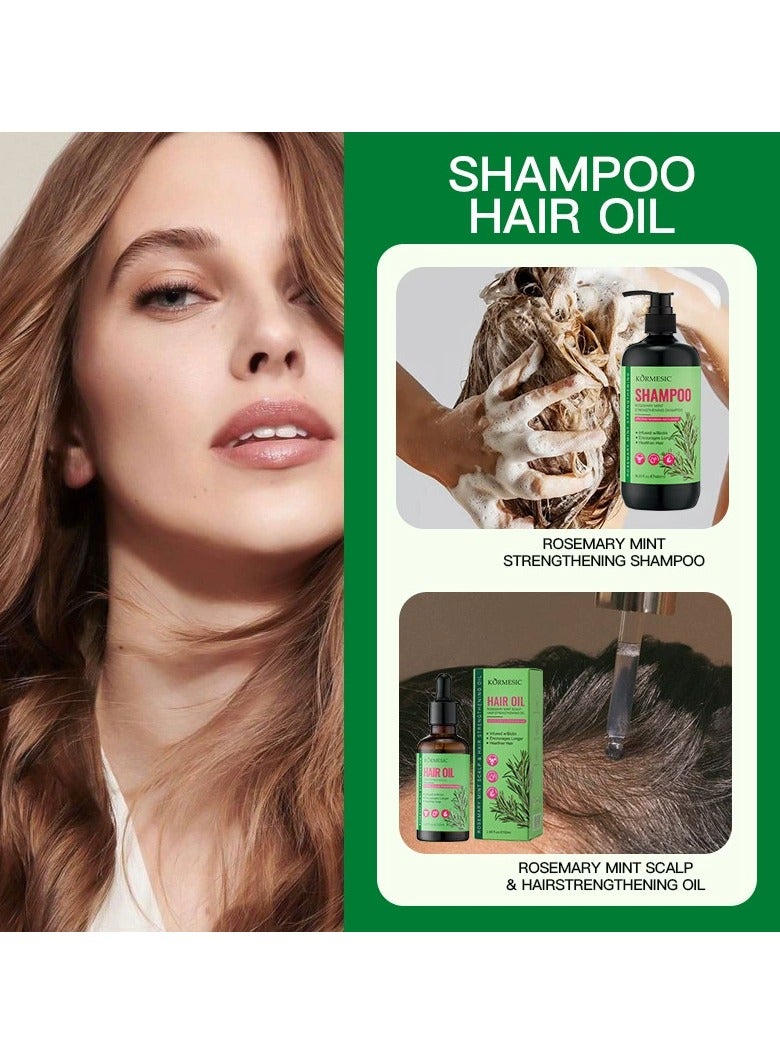 Kormesic Rosemary Mint Shampoo - 480ml Refreshing & Oil-Control Shampoo - Image 2