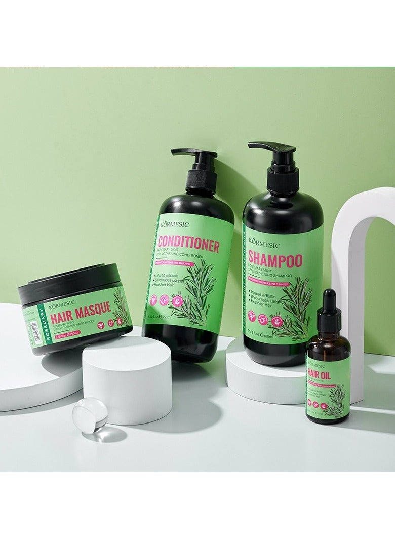 Kormesic Rosemary Mint Shampoo - 480ml Refreshing & Oil-Control Shampoo - Image 3