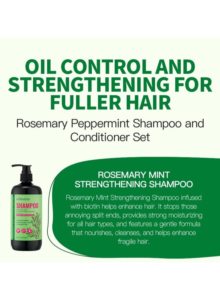 Kormesic Rosemary Mint Shampoo - 480ml Refreshing & Oil-Control Shampoo - Image 5