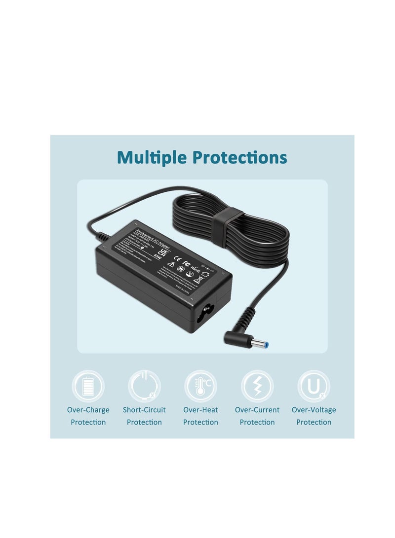 Terabyte 65W HP Laptop Adapter Charger, (19.5V/3.33A) Power Supply For HP Pavilion x360 11/13/15, HP ProBook 450/430 440/446/455/470 & G8/G7/G6/G5/G4 & HP EliteBook 840-G5 (4.5mm X 3mm) - Image 3