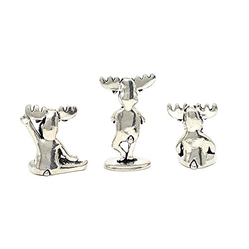 Basic Spirit Yoga Moose Poses Pewter Miniature Figurines Statues Gifts Namaste Zen - Image 4