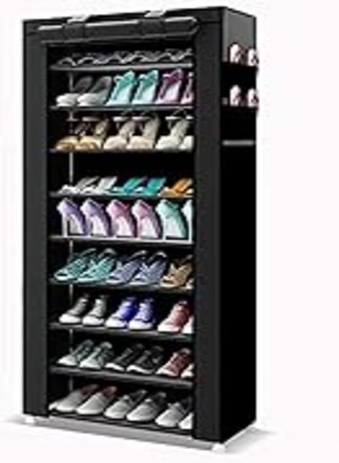 OR Other 9 Tiers Shoe Rack, Shoe Cabinet Organizer Black