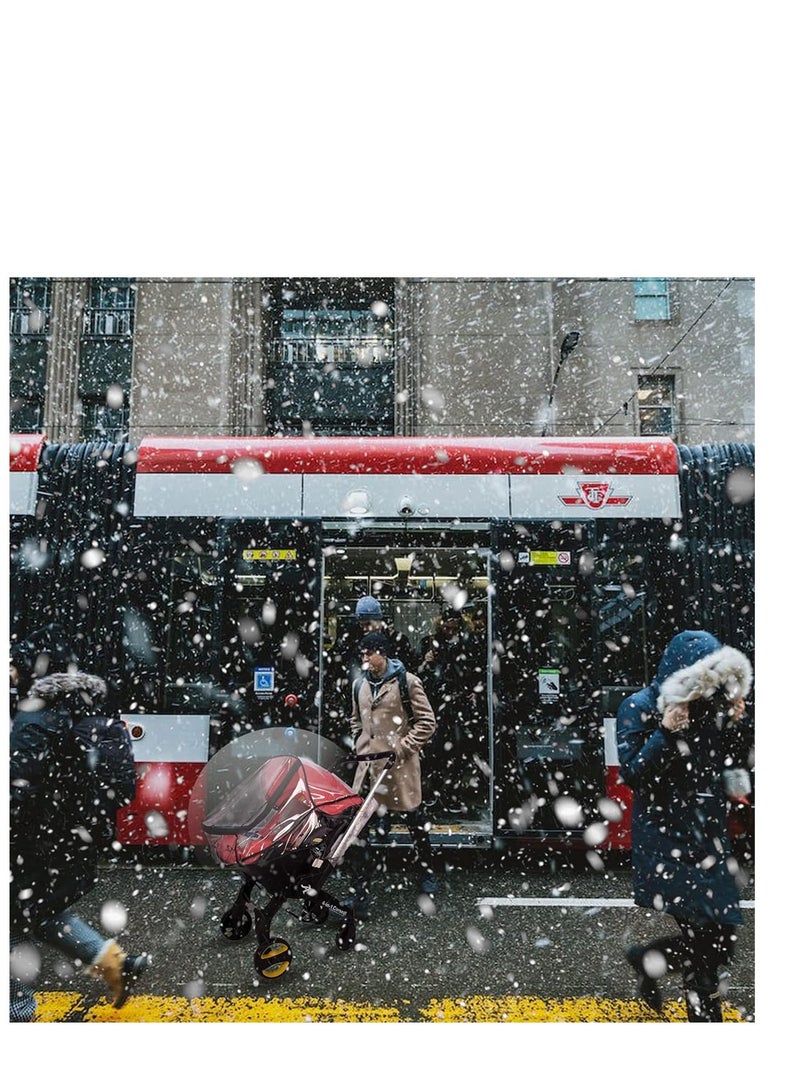 Excefore Baby Car Seat Stroller Rain Cover Car Seat Weather Shield Waterproof Stroller Weather Shield with Easy Access Zipper Baby Carrier Cover Rain Shield Car Seat Accessory - Image 5