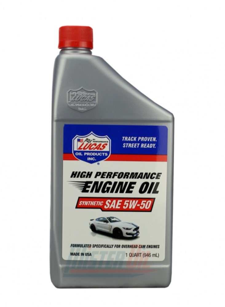 لوكاس زيت محرك لوكاس 5W50 تخليقي بالكامل 946مل - Image 2