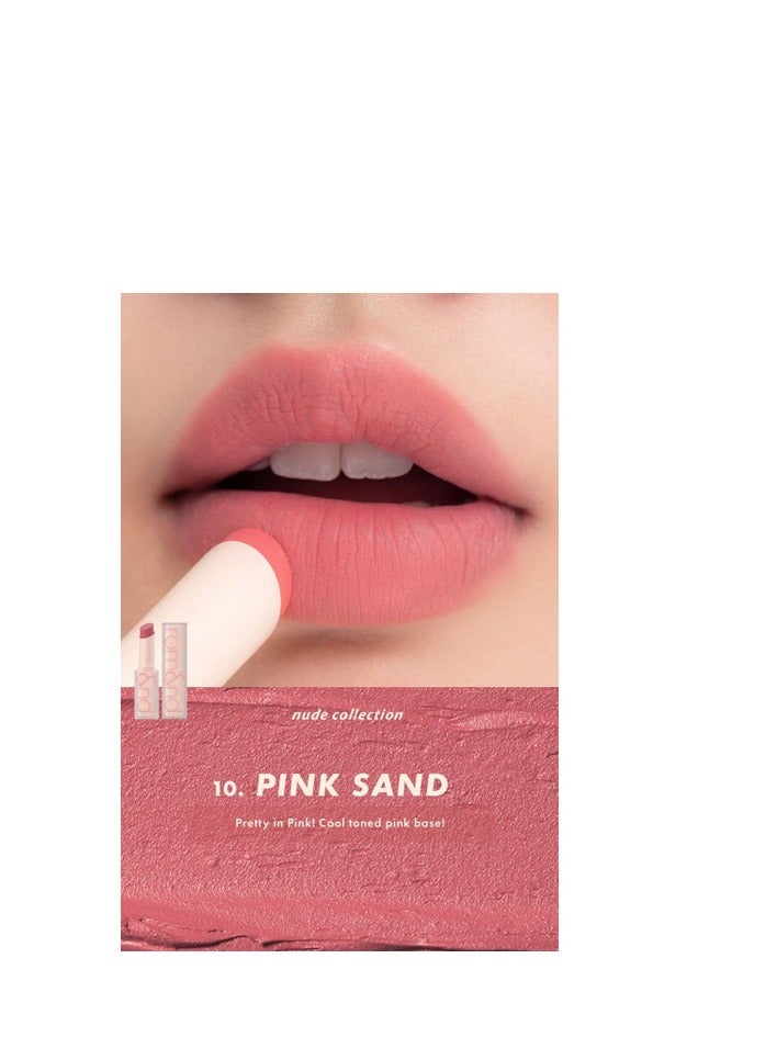 rom&nd ZERO MATTE LIPSTICK 10 PINK SAND - Image 2