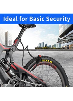 2 Piece Universal Anti Theft Bike Bicycle Lock with 2 Key, Stainless Steel Cable Coil for Castle Motorcycle Cycle MTB Bike Security Lock - Black/Red - pzsku/ZAF859030294A2918C005Z/45/_/1706602736/b4ed8a7d-728f-44a4-bb8d-cb672fd61f1b